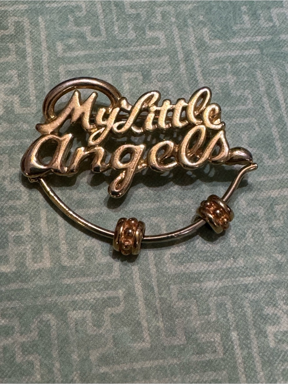 VINTAGE MY LITTLE ANGELS BROOCH